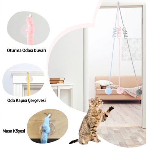 Elastik Yaylı Asılabilir Peluş Oyuncak
