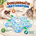 Hareketli Saklambaç Kedi Oyun Matı - USB Şarjlı - 3 Oyun Modu
