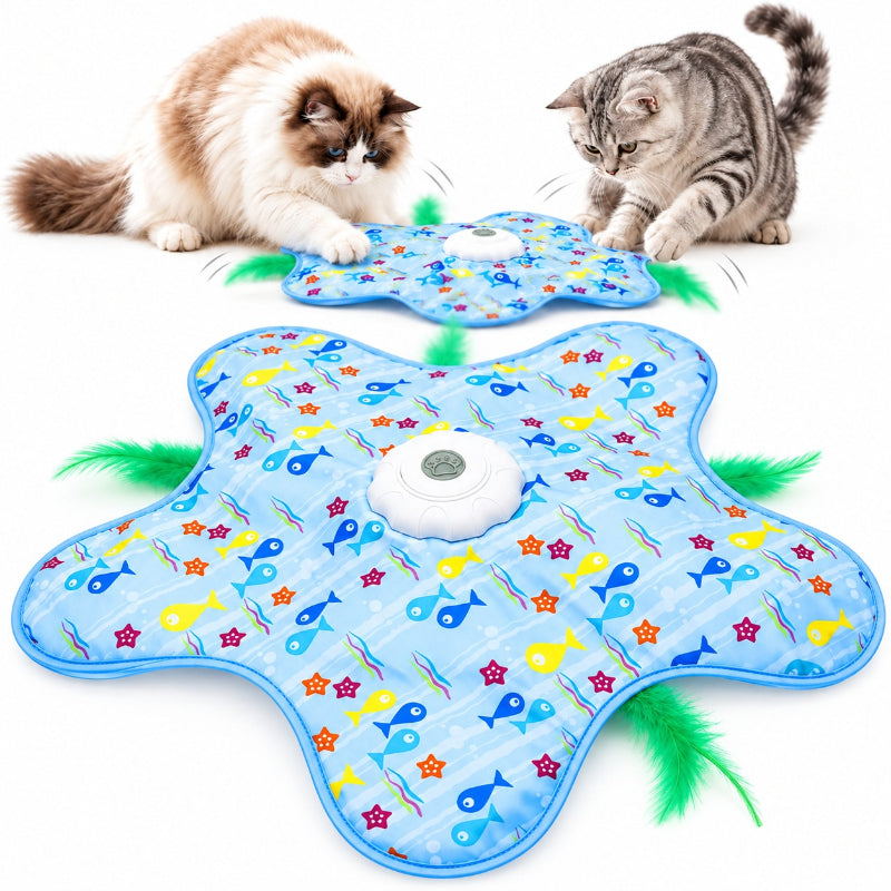 Hareketli Saklambaç Kedi Oyun Matı - USB Şarjlı - 3 Oyun Modu