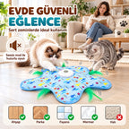 Hareketli Saklambaç Kedi Oyun Matı - USB Şarjlı - 3 Oyun Modu